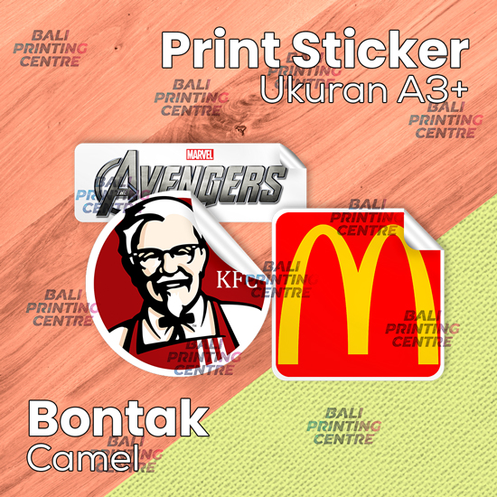 Print Laser Stiker Bontak Camel