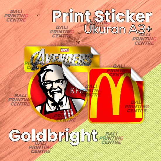 Print Laser Stiker Goldbright