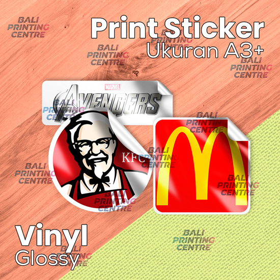 Print Laser Stiker Vinil Glossy