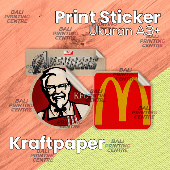 Print Laser Sticker Kraft