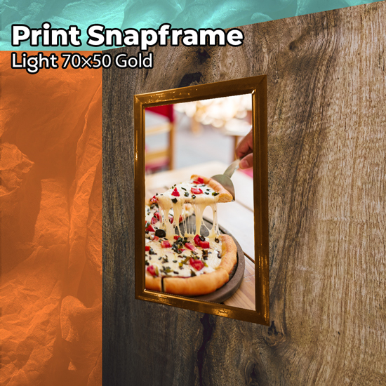 Print Snapframe Light 70×50 Gold (PROMO HARI KEMERDEKAAN)