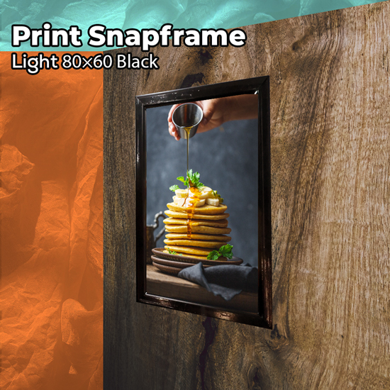Print Snapframe Light 80×60 Black (PROMO HARI KEMERDEKAAN)