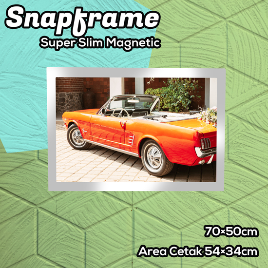 Print Snapframe Super Slim M 70×50 Silver (PROMO HARI KEMERDEKAAN)