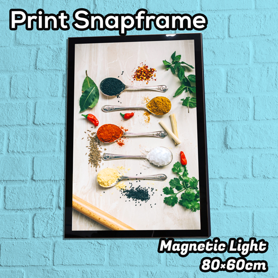 Print Snapframe Magnetic Light 80×60 Black (PROMO HARI KEMERDEKAAN)