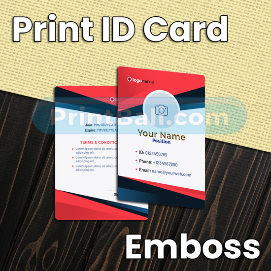 Print ID Card Emboss