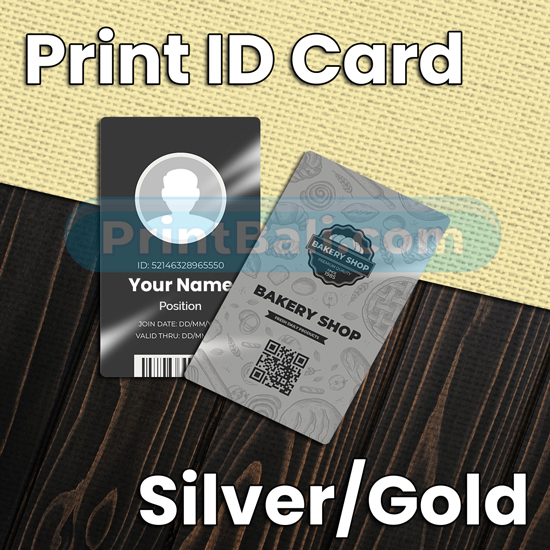 Print ID Card Gold/Silver