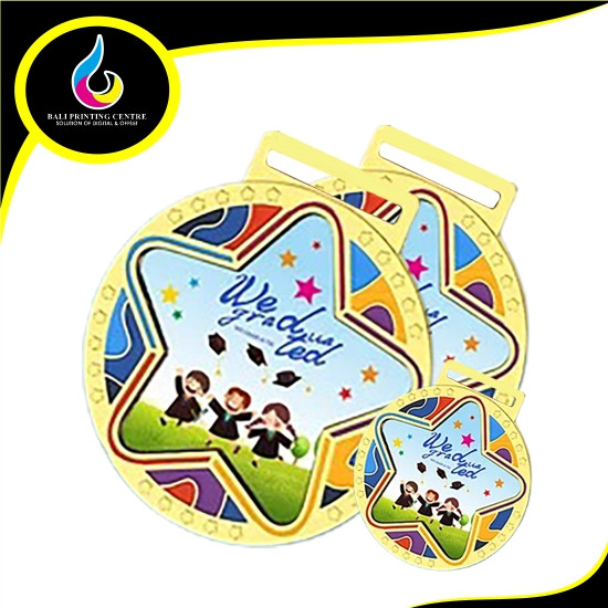 Medali acrylic 3mm diameter 10 tanpa gantungan nya