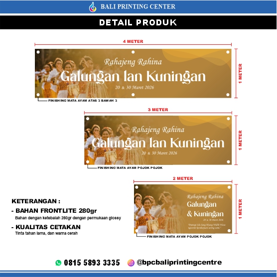 Spanduk Galungan & Kuningan