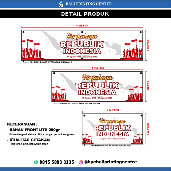 Spanduk Dirgahayu 17 Agustus