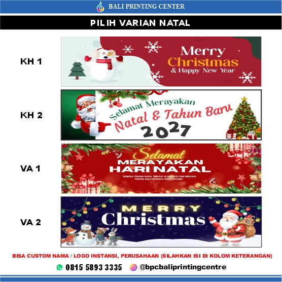 Spanduk Natal