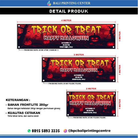 Spanduk Halloween