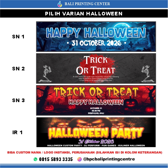 Spanduk Halloween