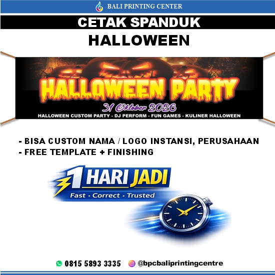Spanduk Halloween