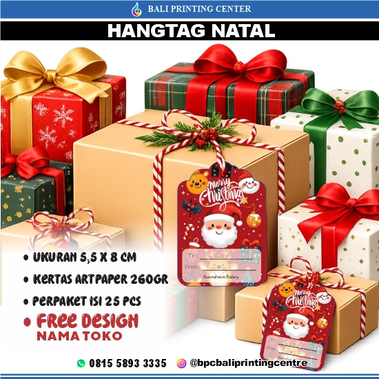 Cetak Hangtag Natal