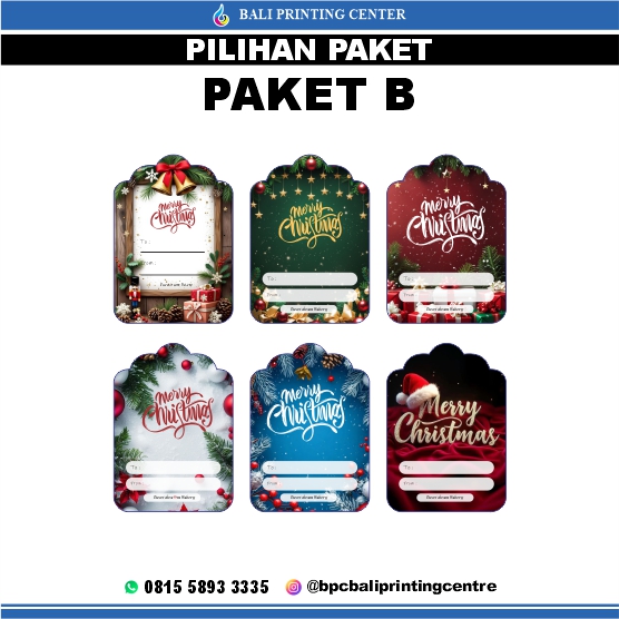 Cetak Hangtag Natal