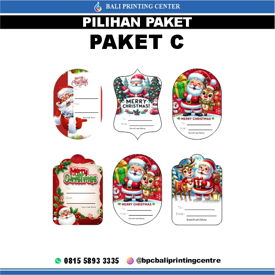 Cetak Hangtag Natal