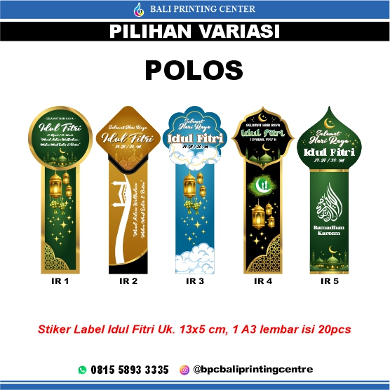 Cetak Stiker Label Idul Fitri
