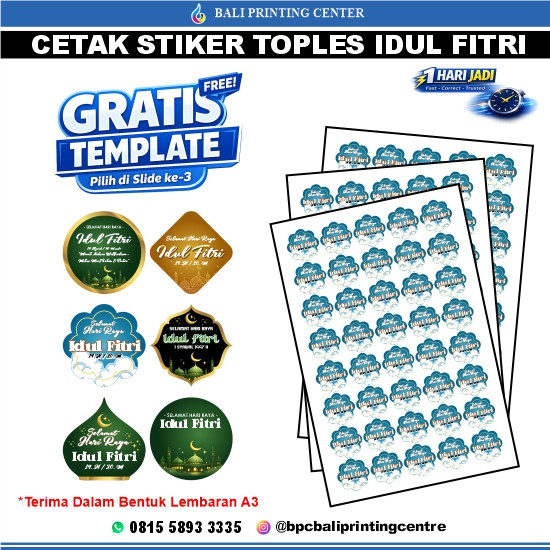  Cetak Stiker Toples Idul Fitri