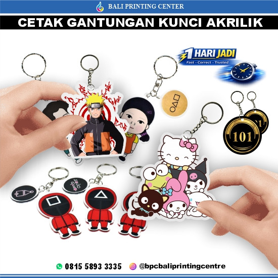 Gantungan Kunci Akrilik Custom