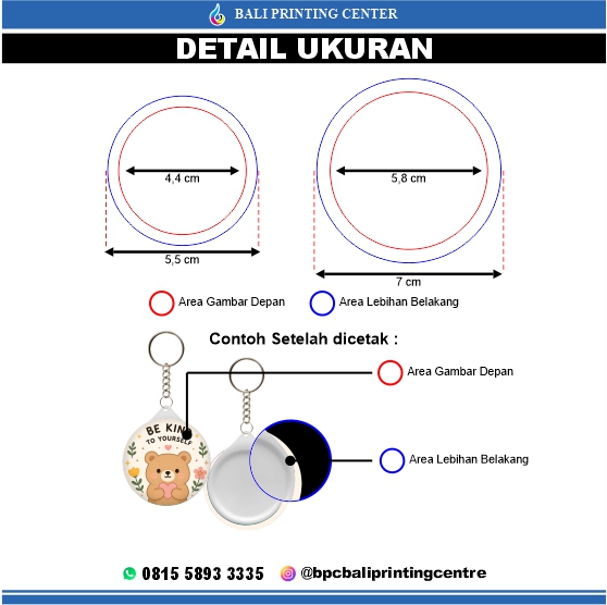 Cetak Gantungan Kunci Pin Custom
