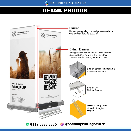 Cetak Roll Up Banner Custom
