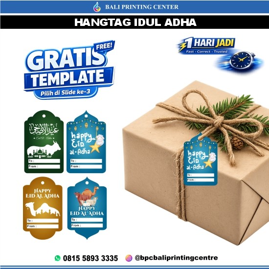 Cetak Hangtag Idul Adha