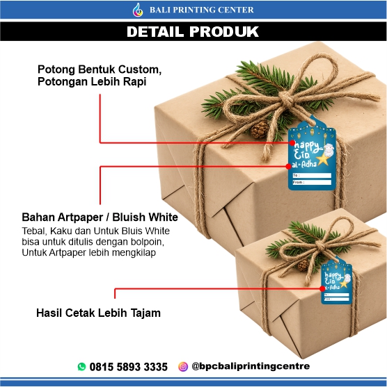 Cetak Hangtag Idul Adha