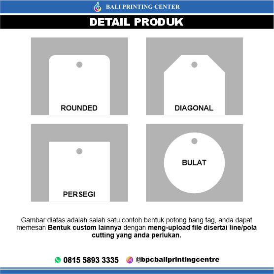 Cetak Hangtag Custom