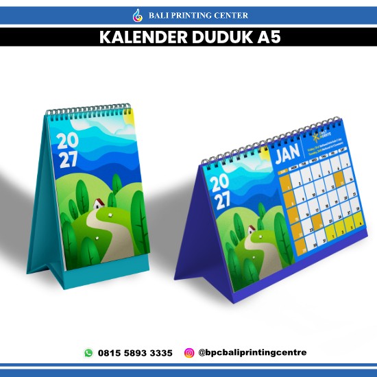 Kalender Duduk A5 Tatakan Hard Cover