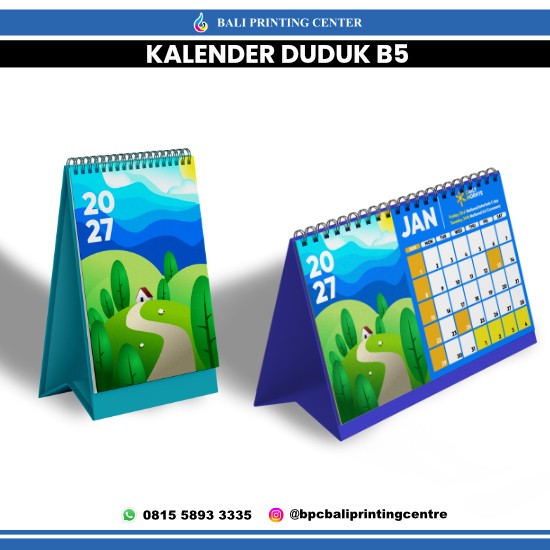 Kalender Duduk B5 Tatakan Hard Cover
