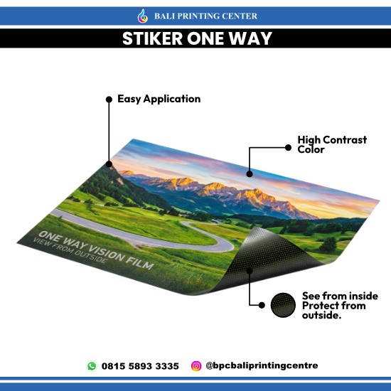 Print Stiker One Way