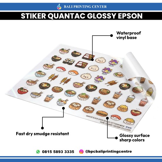 Print Stiker Quantac Glossy