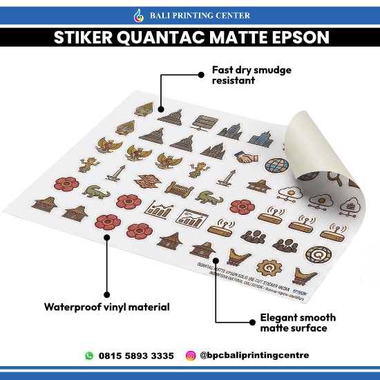 Print Stiker Quantac Matte