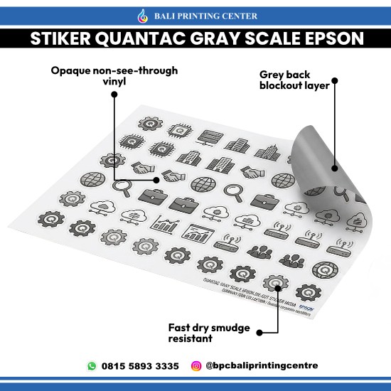 Print Stiker Quantac Grey Skale