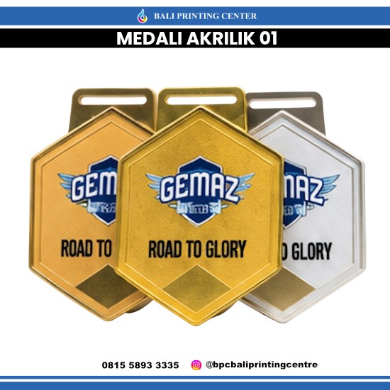 Medali Akrilik 1mm 01
