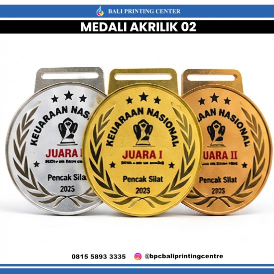 Medali Akrilik 1mm 02