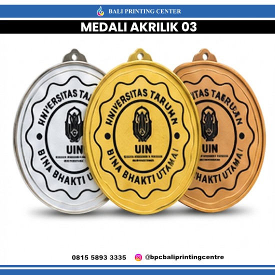 Medali Akrilik 1mm 03