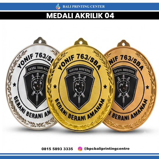 Medali Akrilik 1mm 04