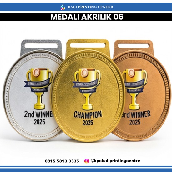 Medali Akrilik 1mm 06