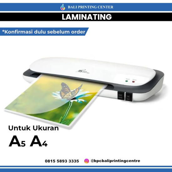 Laminating A4