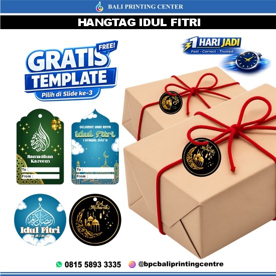 Cetak Hangtag Idul Fitri